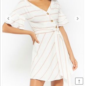 Essue striped button dress